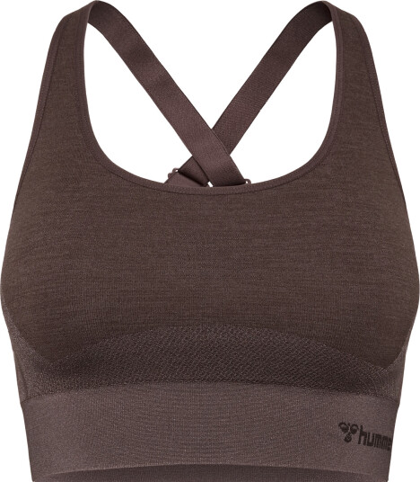 Hummel Hmlclea Seamless Sports Top Brown S