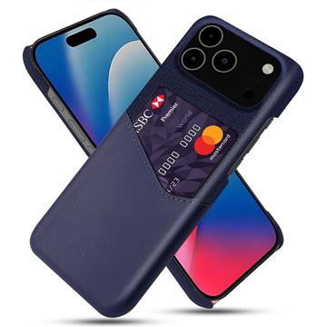 iPhone 17 Pro Max KSQ Deksel med Kort Lomme   Blå