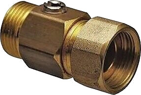 Uponor Aqua PLUS Kuleventil 1/2" x 1/2", med løpende mutter, Messing