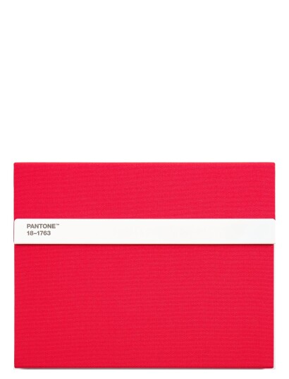 Pantone Pantone Ny Notatbok Med Blyant Linjert Red One Size