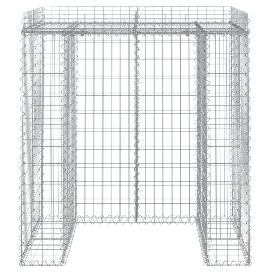vidaXL Gabionvegg for søppelkasse 110x91x120 cm galvanisert jern vidaXL Gabionvegg for søppelkasse 110x91x120 cm galvanisert jern
