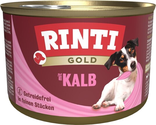 Rinti Våtfôr Gold Kalvekjøttbiter 12 X 185 G Rinti Våtfôr Gold Kalvekjøttbiter 12 X 185 G