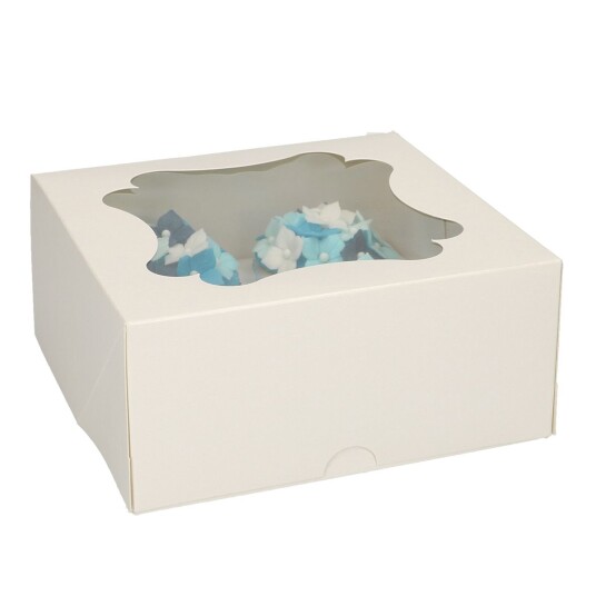 Funcakes Cupcakeboks 4 Hvit Pk/3 