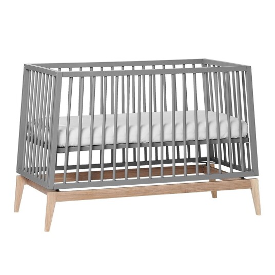 Leander Luna Babyseng 120x60 cm Grå/Eik Leander Luna Babyseng 120x60 cm Grå/Eik
