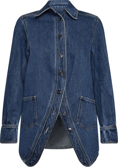 Laagam No Boyfriend Denim Overshirt   DENIM INDIGO   M/38