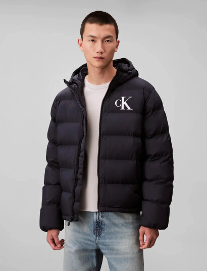 Calvin Klein Jeans Ls Nylon Monogram Puffer Jkt Navy XXL Calvin Klein Jeans Ls Nylon Monogram Puffer Jkt Navy XXL