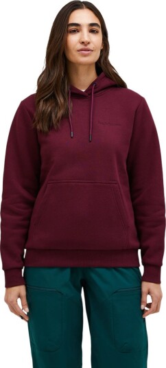 Peak Performance Original Small Logo Hood Burgunder M