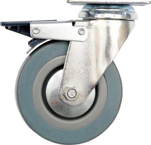 Vorel Dreie /Skyvehjul Med Grå Gummi Og Brems 75 Mm 87382 Vorel Dreie /Skyvehjul Med Grå Gummi Og Brems 75 Mm 87382