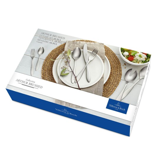 Villeroy & Boch Villeroy & Boch Arthur Brushed Bestikksett 68 Deler Villeroy & Boch Villeroy & Boch Arthur Brushed Bestikksett 68 Deler