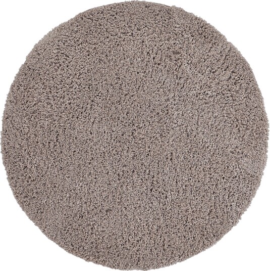 Rundt teppe Combarro Solid Cotton Shaggy taupe Størrelse: Ø 200 cm