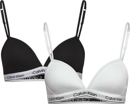 Calvin Klein 2Pk Triangle PVHBLACK BRIGHTWHITE 164 170
