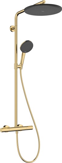 Hansgrohe Raindance Alive S Puro Showerpipe dusjsett, vannsparende, gull