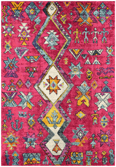 Wilton teppe Misare rosa/multi Størrelse: 130 x 190 cm