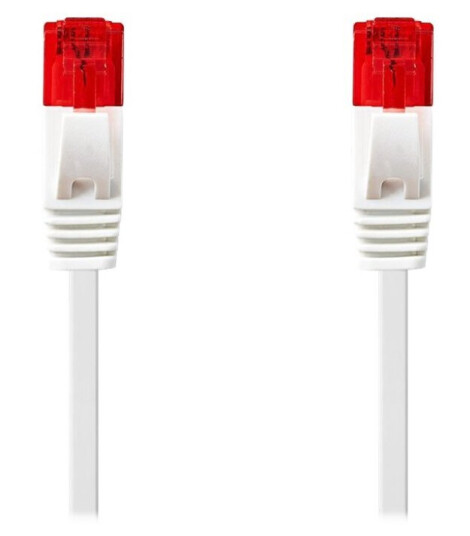Nedis Koblingskabel Rj-45 Hann Rett Til Rj-45 Hann Rett 10 M Utp Cat 6 Med Støvel Flat Hvit