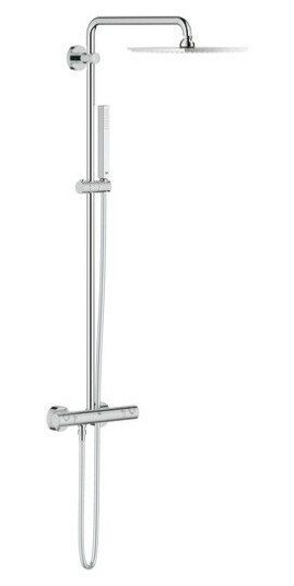 Grohe Euphoria System 230 dusjsystem 230x230 mm, med 1 stråletype, Krom