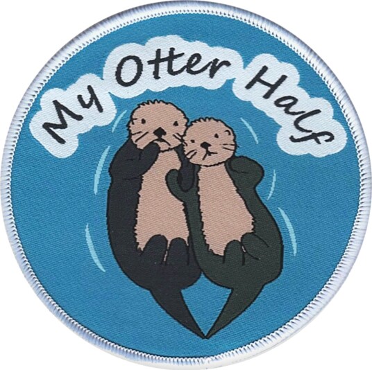 Märkbar Stoffmerke My Otter Half R-3-9 Märkbar Stoffmerke My Otter Half R-3-9