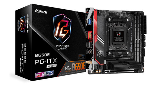 ASRock B650E PG-ITX Mini-ITX Hovedkort med WiFi og DDR5 RAM