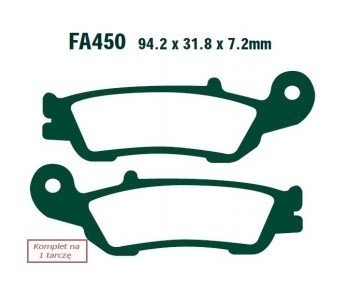 Bremseklosser EBC Brakes FA450R