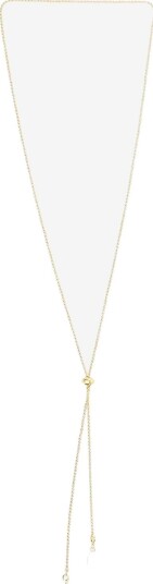 Timi of Sweden Barbro Lariat Pearl Necklace Stainless Steel GOLD One Size 60 cm