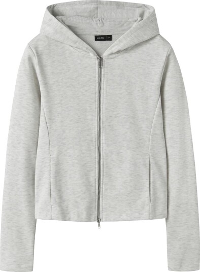 LMTD Nlflunic Ls Bru S Cardigan W. Hood   Grey   158 164