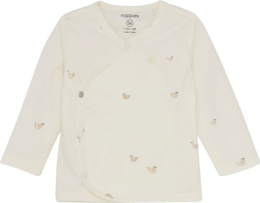 Noppies U Tee Wrap Nour Long Sleeve - N318 ANIMALS PATTERN OFF WHITE - 50