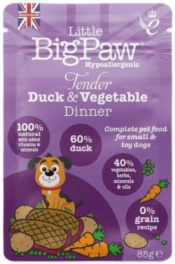 Little Bigpaw Tender Duck & Vegetables Dinner (85 G) Little Bigpaw Tender Duck & Vegetables Dinner (85 G)