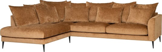 Hjørnesofa HOME4YOU Lartes brun Venstre hjørne Brun