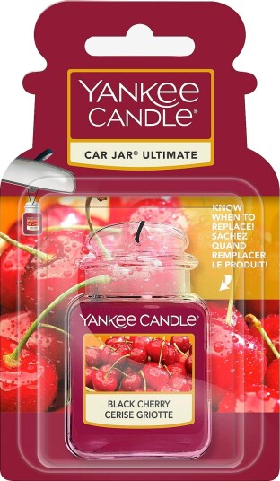 Yankee Candle Car Jar Ultimate Black Cherry Rød