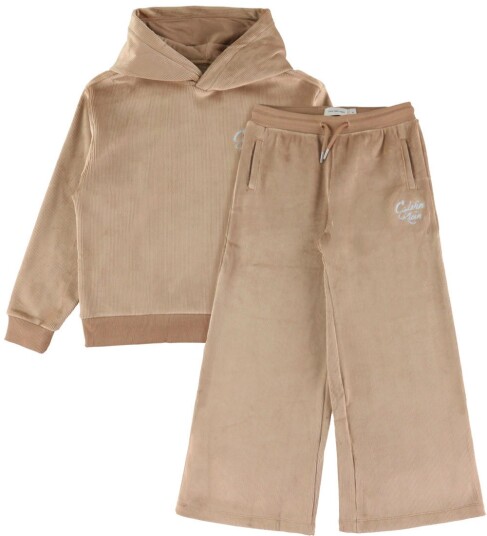 Calvin Klein Velvet Rib Hwk Set Beige 140