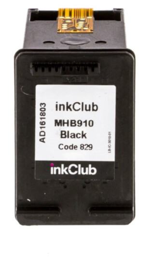 inkClub MHB910 Blekkpatron, erstatter HP 62XL, svart, 600 sider
