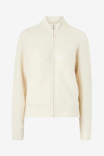 Calvin Klein - Kardigan Alpaca Blend Knitted Bomber - Beige