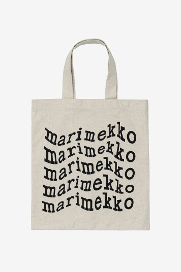Marimekko Bag Vankka Logo Placement Svart