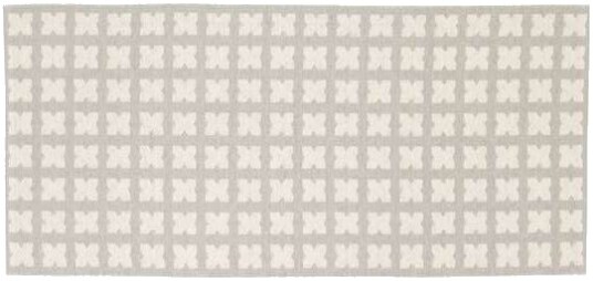 Plastmatter Horredsmattan Cross grå Størrelse: 70 x 50 cm