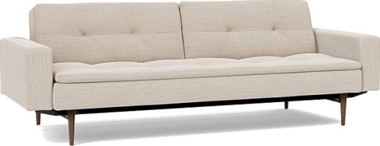 Sovesofa Dublexo med Armlener & Mørk Styletto ben B 2014062