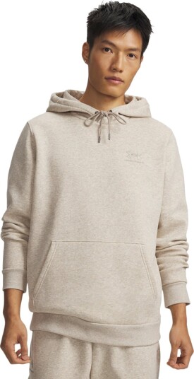 Under Armour Men"s UA Essential Fleece Hoodie Timberwolf Taupe Brown L