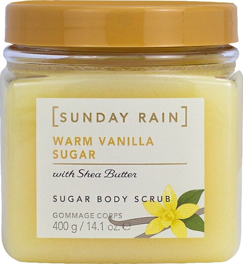 Sunday Rain Warm Vanilla Sugar  400G Scrub Gul