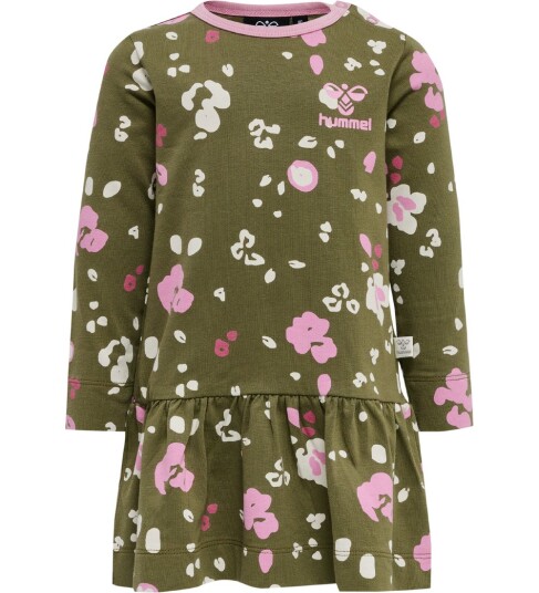 Hummel Kjole hmlAlisa Capulet Olive 74 Kjole Grønn Rosa