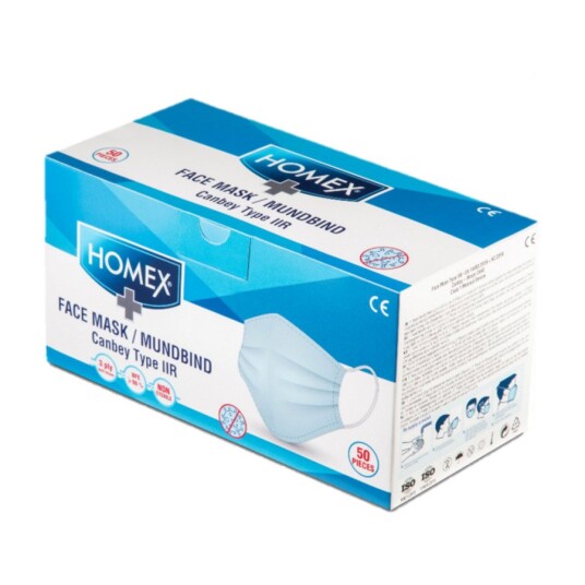 HOMEX TYPE IIR MUNNBIND, 50 STK HOMEX TYPE IIR MUNNBIND, 50 STK