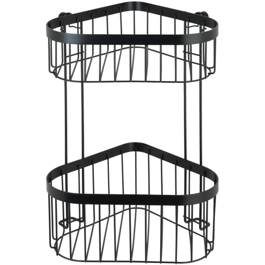 WENKO CLASSIC PLUS DUSJHYLLE DOBBEL HJØRNE SORT WENKO CLASSIC PLUS DUSJHYLLE DOBBEL HJØRNE SORT