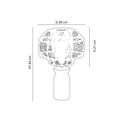 MARKET SET Odyssée bordlampe høyde 43 cm Stue 43 Trefarget