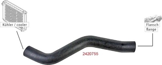METZGER 2420755 Radiatorslange METZGER 2420755 Radiatorslange