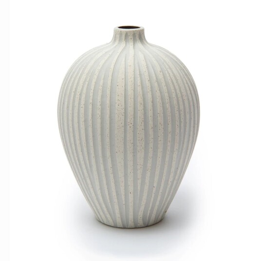 Lindform Ebba vase medium Sand white stone stripe