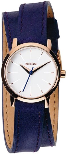 Nixon Dameklokke A4031675 00 Hvit/Lær Ø26 mm