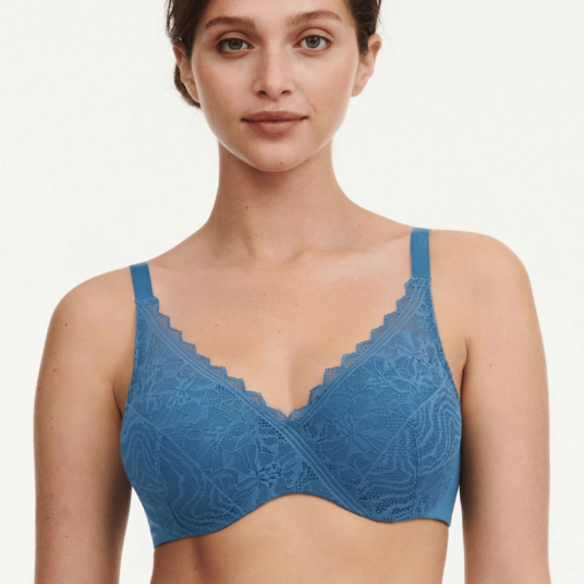 Chantelle Easyfeel Floral Touch BH med spiler blå 85D