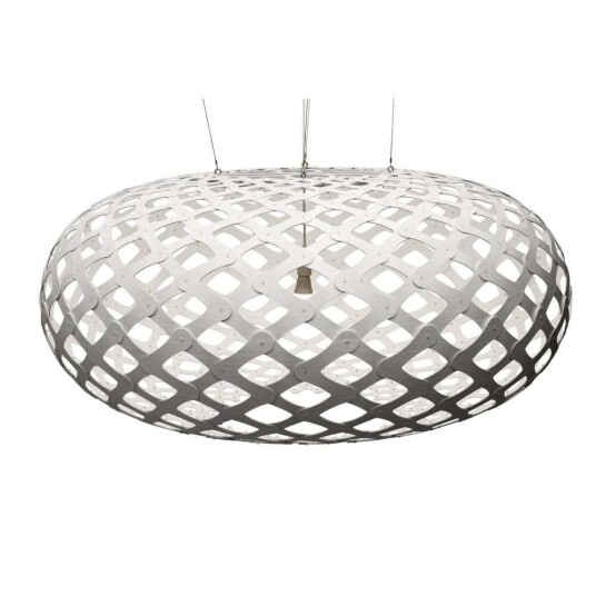 David Trubridge - Kina Pendel Ø140 Hvit 2 Sider