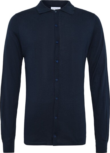 Davida Cashmere | Man Fine Knit Classic Shirt | L Davida Cashmere | Man Fine Knit Classic Shirt | L