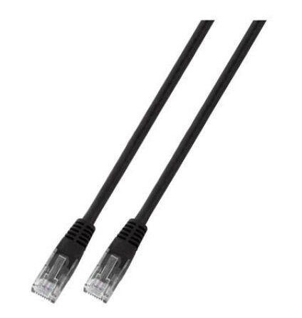 EFB ELEKTRONIK Patchkabel - Cat.6 UTP - 10 m RJ45 nettverkskabel Sort