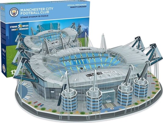 Manchester City Stadium - 3D Byggesett med 132 Deler