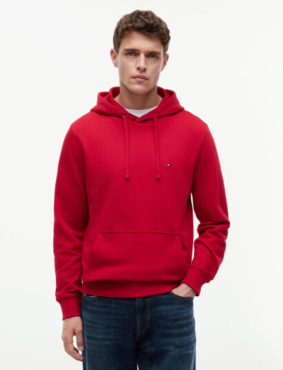 Tommy Hilfiger Essential Terry Hoody Red XXL Tommy Hilfiger Essential Terry Hoody Red XXL