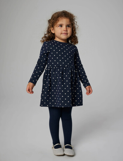 name it Nmfdavina Ls Sweat Bru Dress Noos Navy 86